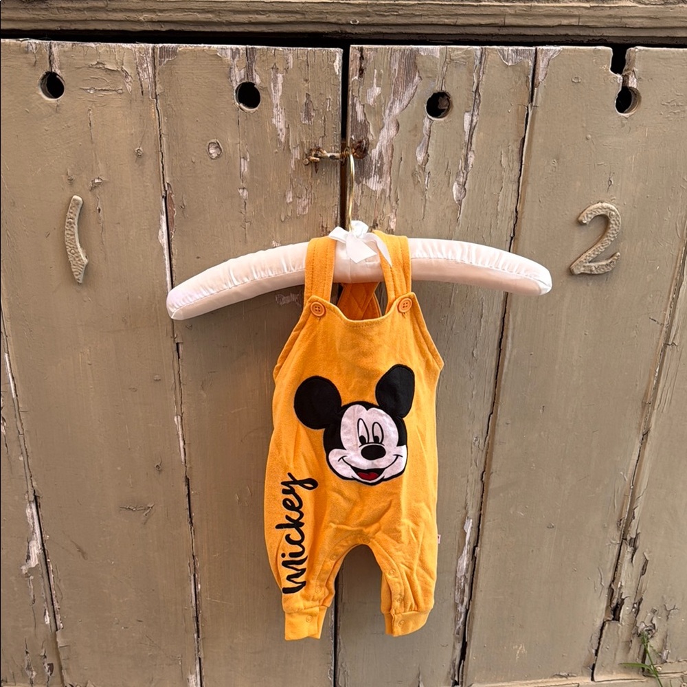 Mickey Mouse Kids Overalls - Orange